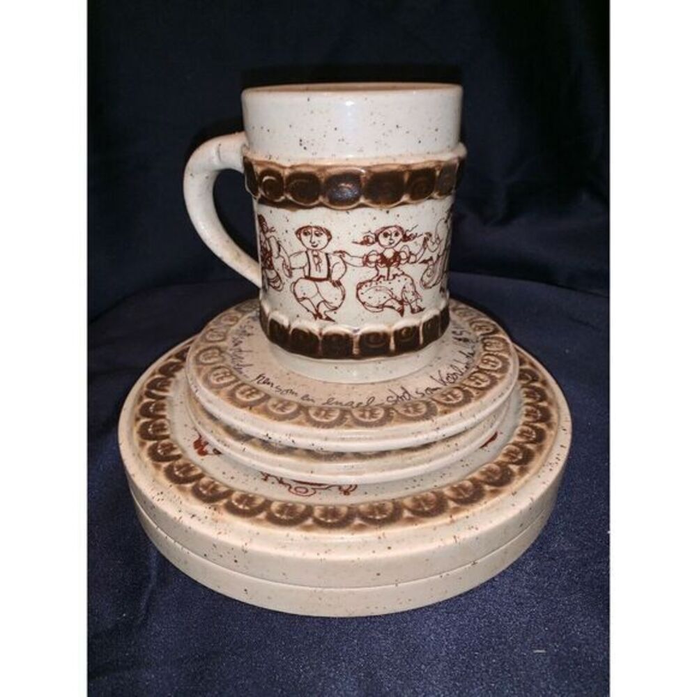 Vtg Rosenthal Studio-Linie Continental Saucer Trivet‎ Mug (5 Piece Set) Germany